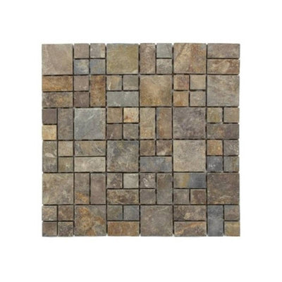 Malla Mosaico Piedra Oxido - 30x30 cm