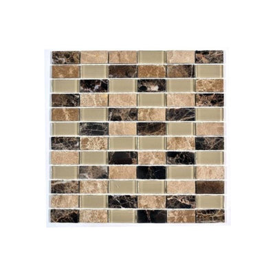 Malla Mosaico Rectángulos Terra Beige - 30x30 cm