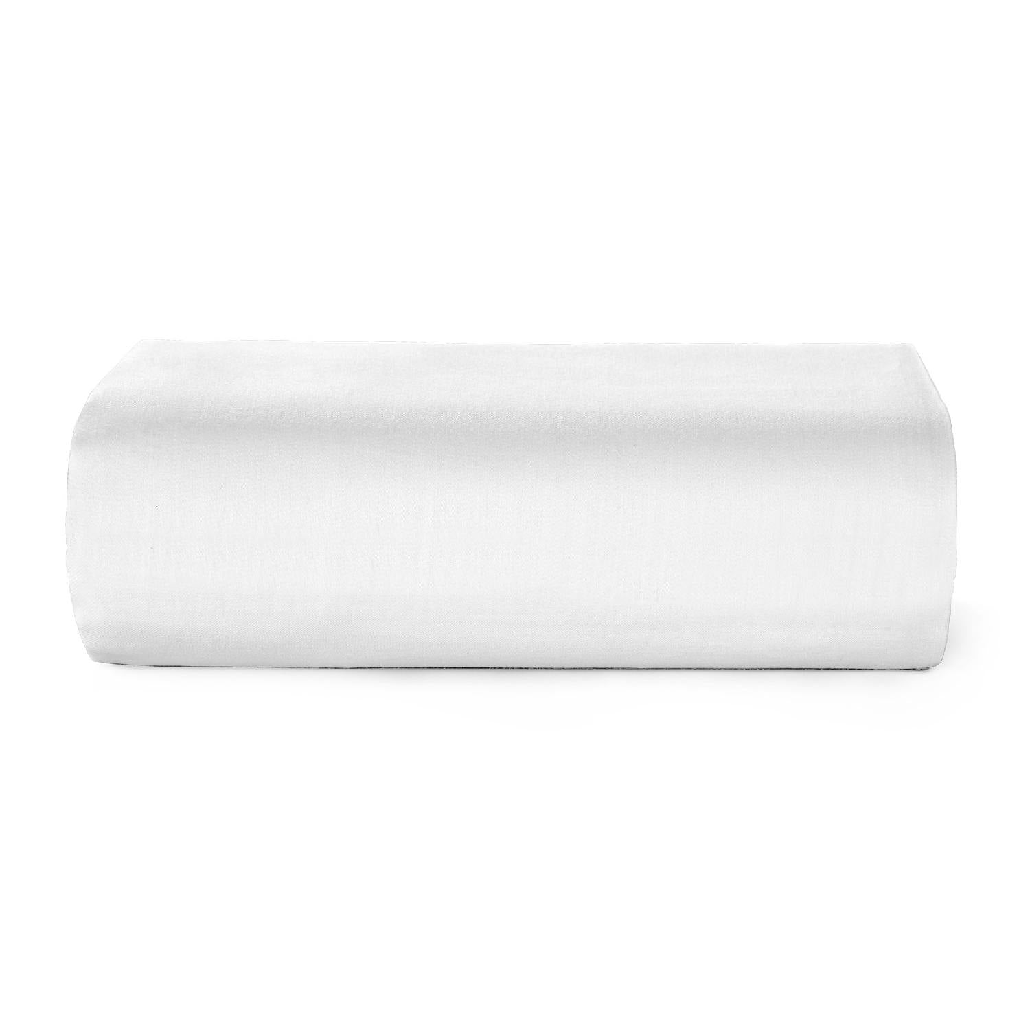 Sábana Bajera Blanca 2 ½ Plaza Elasticada Safira - 300 Hilos 100% algo ...